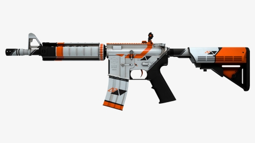 Go M4a4 Asiimov - M4a4 Cs Go Png, Transparent Png, Transparent PNG