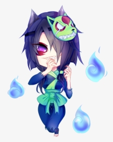 My Friend Shir Drew Chibi Cursed Mask Yumiko - Yumiko Brawlhalla, HD Png Download, Transparent PNG