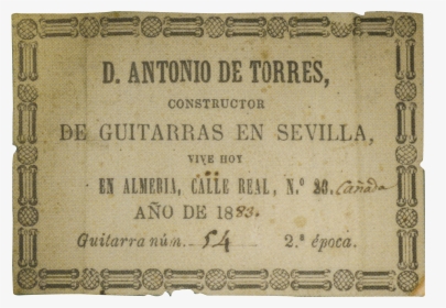 Antonio De Torres Jurado Guitars, HD Png Download, Transparent PNG
