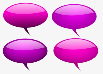 Pink,purple,balloon - 3d Speech Bubble Purple, HD Png Download, Transparent PNG