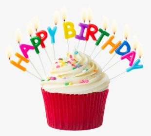 #birthday #colorful #happy #happybirthday #cupcake - Birthday Cupcake, HD Png Download, Transparent PNG