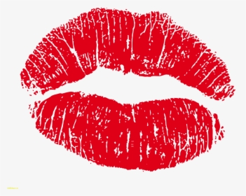 Kiss Clipart Lipstick - Red Kiss Lips Png, Transparent Png, Transparent PNG