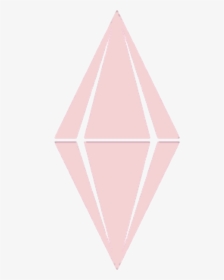 #sims #plumbob #pastelplumbob #pastel #pink - Triangle, HD Png Download, Transparent PNG