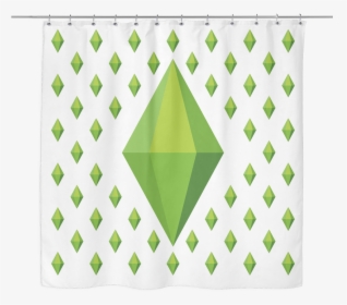 The Sims Plumbob Diamond Shower Curtain, HD Png Download, Transparent PNG
