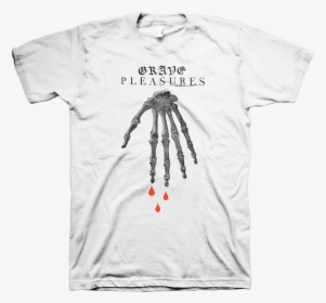 Grave Pleasures Skeleton Hand - Birds In Row T Shirt, HD Png Download, Transparent PNG