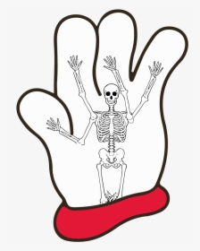 Hamburger Helper Glove Skeleton, HD Png Download, Transparent PNG