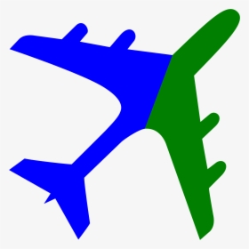 Fileairplane Silhouette Blue Green - Airplane Silhouette White, HD Png Download, Transparent PNG