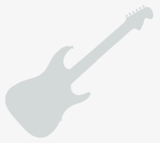 White Guitar Silhouette Png, Transparent Png, Transparent PNG