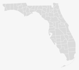 Blankmap Florida Counties - Blank Map Of Florida Png, Transparent Png, Transparent PNG