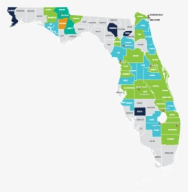 Transparent Florida Map Outline Png - Florida Power Companies Map, Png Download, Transparent PNG