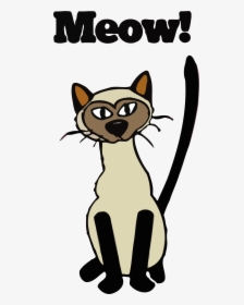 Cat Meow Png - Cat Meowing Clip Art, Transparent Png, Transparent PNG
