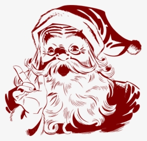 Retro Santa Clip Art, HD Png Download, Transparent PNG