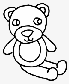 Rip Drawing Teddy Bear - Toy Black And White, HD Png Download, Transparent PNG