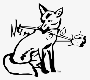 Baby Fox Clipart Black And White Ourclipart - Cartoon, HD Png Download, Transparent PNG