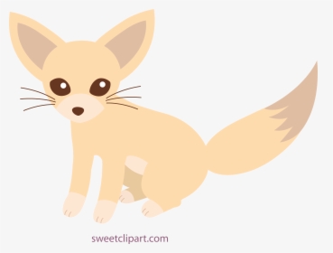 Fox Clipart Baby Fox - Animated Fennec Fox Drawing, HD Png Download, Transparent PNG