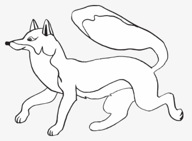Fox Black And White Fox Free Vector Graphics On Pixabay - Png Running Fox Clipart Black And White, Transparent Png, Transparent PNG