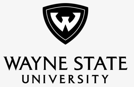 Wayne State Logo Black And White, HD Png Download, Transparent PNG