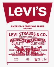 Levis Americas Original Riveted Jeans Logo Vector - Levis Strauss Logo, HD Png Download, Transparent PNG
