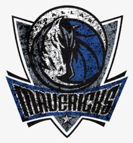 Dallas Mavericks 2001-present Primary Logo Distressed - Small Dallas Mavericks Logo, HD Png Download, Transparent PNG