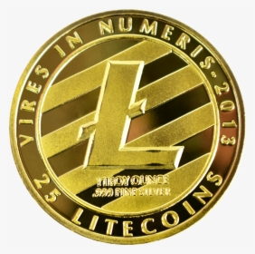 Ten Collectors Coins Litecoin Gold - Emblem, HD Png Download, Transparent PNG