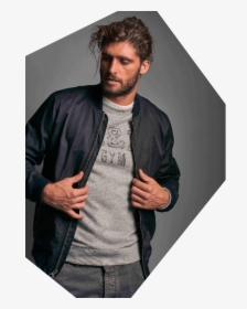Alex Libby Abercombie Beard Man Bun Model New Look - Abercrombie And Fitch Male, HD Png Download, Transparent PNG
