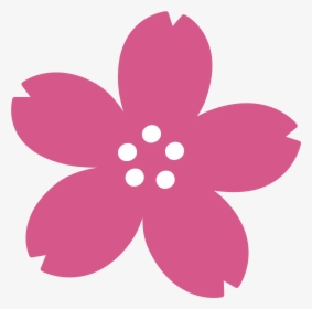 Clip Art Sakura Flower Emoji - Emoji Cherry Blossom Png, Transparent Png, Transparent PNG