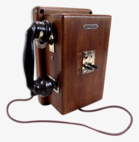 Phone Old Telephone Standard Wooden Brass And Metal - Plywood, HD Png Download, Transparent PNG