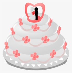 Birthday Cake,cake Decorating,dessert - Wedding Cake Cartoon Png, Transparent Png, Transparent PNG