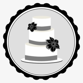 Wedding Cake Clipart Png Black And White - Wedding Cake Clip Art, Transparent Png, Transparent PNG