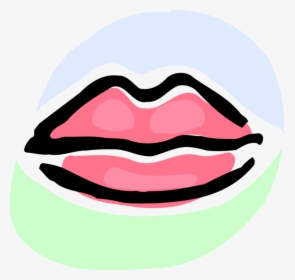 Vector Illustration Of Mouth Lips - Mouth Clipart, HD Png Download, Transparent PNG