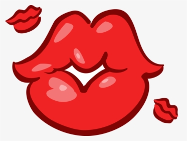 Vector Illustration Of Mouth Lips Blowing Kisses - Cartoon Lips Blowing Kiss, HD Png Download, Transparent PNG