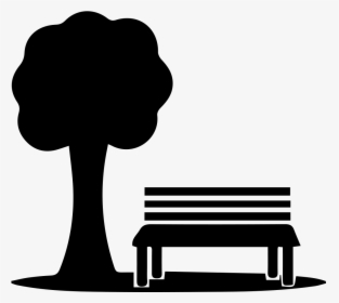 Br 18 Park Bench 515×454 2x » Br 18 Park Bench 515×454 - Parks And Recreation Silhouette, HD Png Download, Transparent PNG