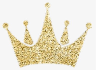 Earrings Drawing Girly - Glitter Gold Crown Png, Transparent Png, Transparent PNG