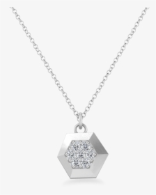 Lexi Hexagon Sterling Silver Necklace - Locket, HD Png Download, Transparent PNG