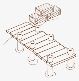 Drawing Of A Dock, HD Png Download, Transparent PNG