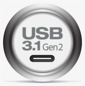 Transparent Usb Icon Png - Usb 3.1 Gen 2 Logo, Png Download, Transparent PNG