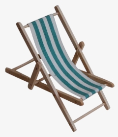 Tiny Dollhouse Slingback Beach Or Lawn Chair Clipart - Transparent Background Beach Chair Png, Png Download, Transparent PNG
