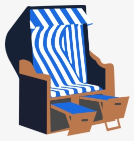 Island, Beach Chair, Summer, Sea, Holiday - Strandkorb Clipart Png, Transparent Png, Transparent PNG