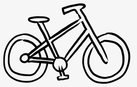 Transparent Bike Icon Png - Bike Drawing Line Style, Png Download, Transparent PNG