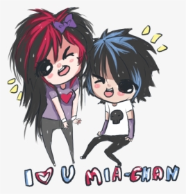 Best Friends Chibi Photo - Scene Girl Anime Transparent, HD Png Download, Transparent PNG