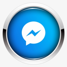 Messenger Icon Button Png Image Free Download Searchpng - Circle, Transparent Png, Transparent PNG