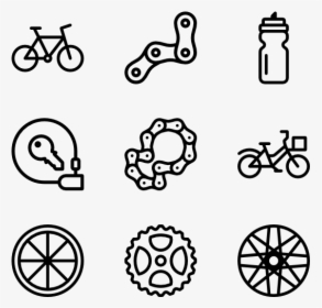 Bicycle & Components - Vector Icon Icon Component Bike, HD Png Download, Transparent PNG
