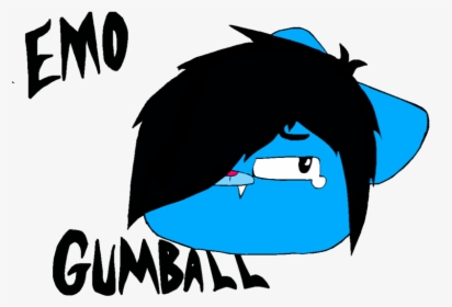 Emo Gumball By Invader Star Irken-d3jbbey - Amazing World Of Gumball Emo, HD Png Download, Transparent PNG