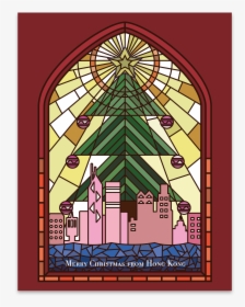 Stained Glass Window - Christmas Stained Glass Window, HD Png Download, Transparent PNG