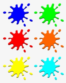 Blots, Blobs, Colors, Drops, Ink, Splash, Blue, Green - Color Splash Clipart, HD Png Download, Transparent PNG