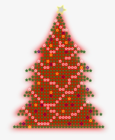 Red Christmas Tree Png , Png Download - Arboles De Navidad Clipart Png, Transparent Png, Transparent PNG