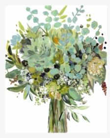 A Bouquet For Natalie [art Print]   Class Lazyload - Flower Bouquet, HD Png Download, Transparent PNG