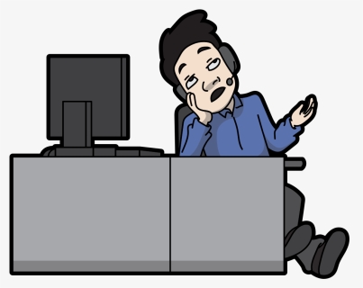 Bored In Call Center, HD Png Download, Transparent PNG