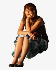 Bored People Png - Png Sit Down Girl, Transparent Png, Transparent PNG