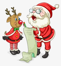 Father Christmas Png Image Download - Cute Santa Clip Art, Transparent Png, Transparent PNG